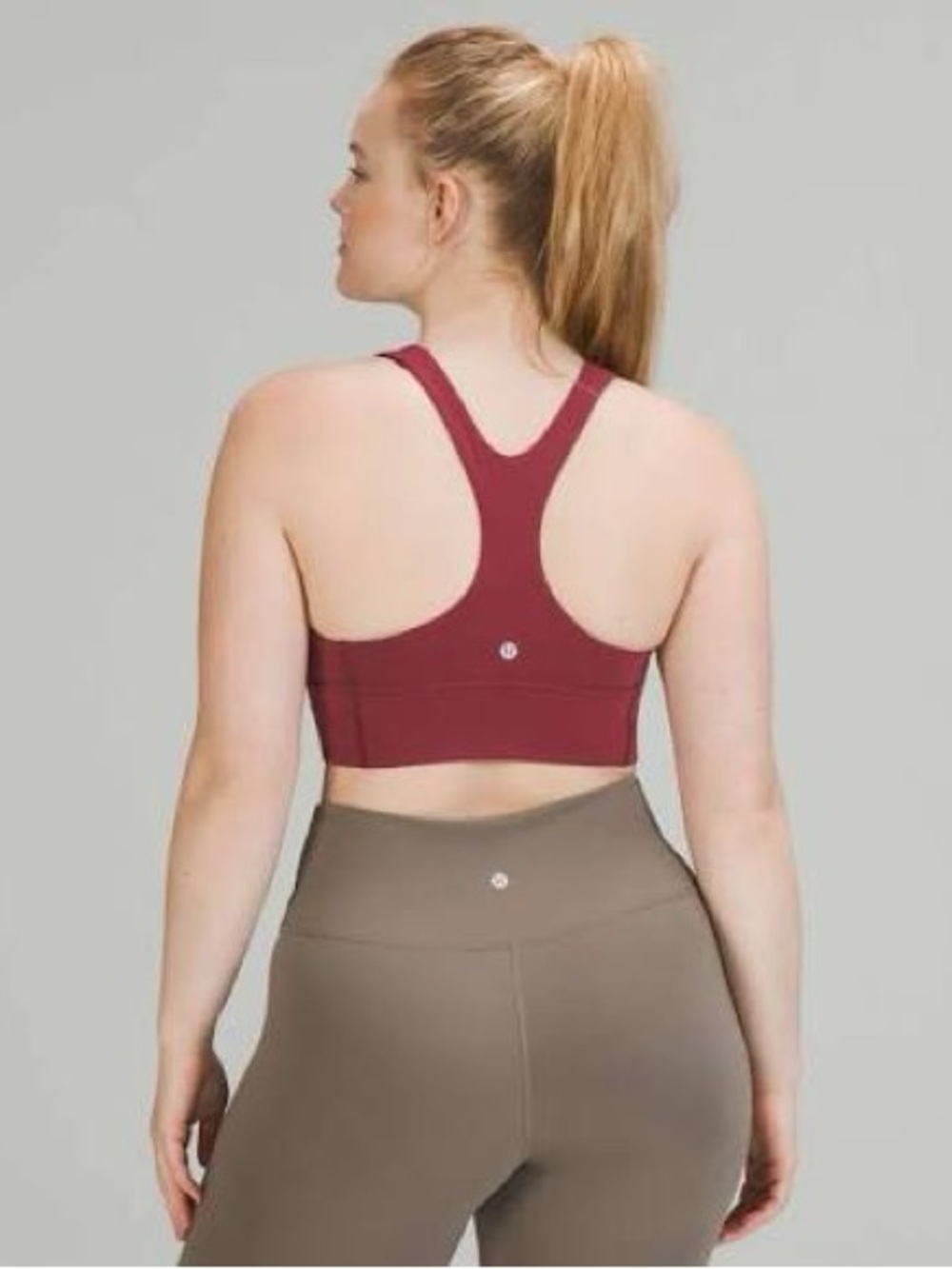 Lululemon Wunder Train Long Line Bra- Mulled Wine